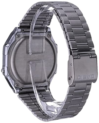 Casio Collection A168WA-1YES, Reloj Rectangular, Unisex, Plateado