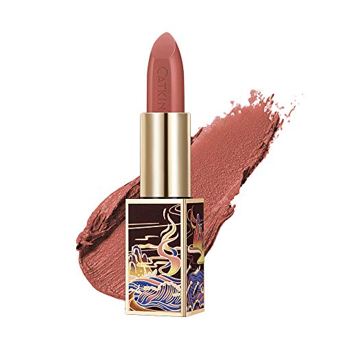 CATKIN Barra de Labios Mate Bálsamo Labial Roja Bálsamo de Labios Permanente Barra de Labios Hidratante Suave de Color Destacado(CO158)