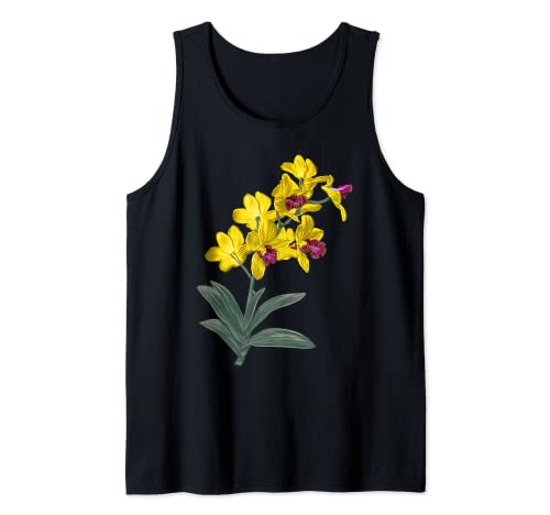 Cattleya Orquídeas Flor Plantas Botánicas Para Hombres y Mujeres Camiseta sin Mangas