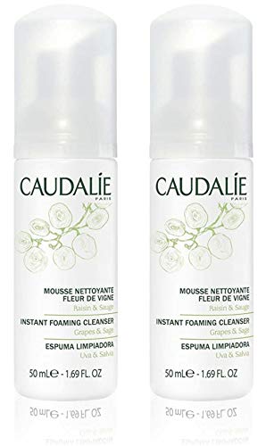 Caudalie Duo Foaming Cleanser (2 x 150 ml) (Vale £40), sin secar ni quitar la piel de la humedad, dejando su tez fresca y clara.