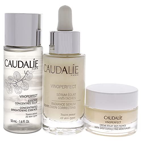 Caudalie Vinoperfect Serum 30ml + Esencia De Luminosidad 50ml + Crema 5ml, Multicolor, Otros