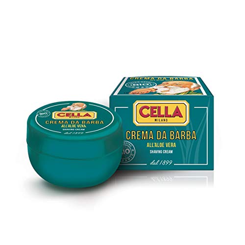 Cella Milano Jabón de Afeitar Orgánico BIO Alloe Vera Cella Milano 150ml 200 g