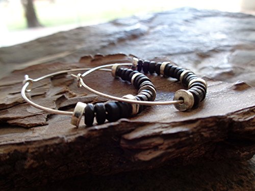 ✿ CERAMIC BOHO TRIBAL CREOLS ✿ ✿ Pendientes estilo Bali