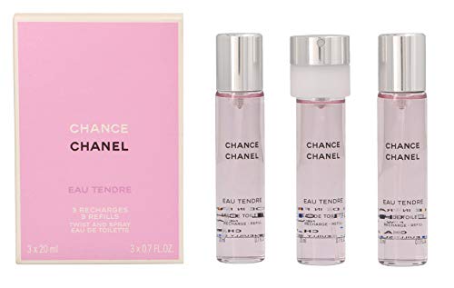 Chanel CHANCE EAU TENDRE edt vaporizador refill 3x 20 ml