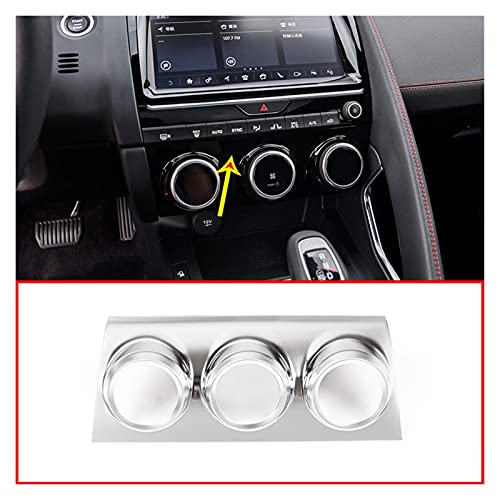 CHAOQING Rendimiento de Alto Costo Apto para Jaguar E-Pace E Pace 2018 2019 Mate Abdominales Ajuste de Aire Acondicionado Ajuste Mostrar Marco Decorativo Accesorios de Ajuste (Color Name : Matt)