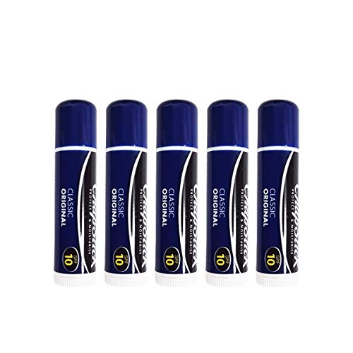 ChapStick - Pack de 5 bálsamos labiales Classic Original