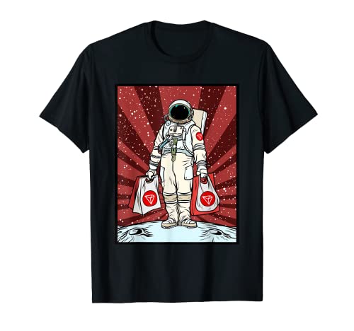 Charla sobre criptomonedas - Tron To The Moon TRX Space Man Merch Camiseta