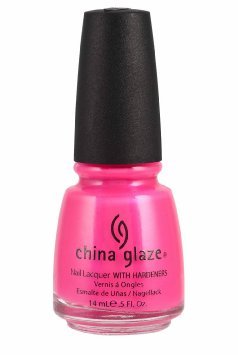 China Glaze Esmalte de uñas con endurecedores - Efecto iridiscente - rosa Tensión, 1er Pack (1 x 14 ml)