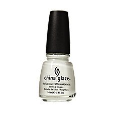 China Glaze Esmalte de uñas con endurecedores - Efecto lacado - En blanco, Paquete 1er (1 x 14 ml)