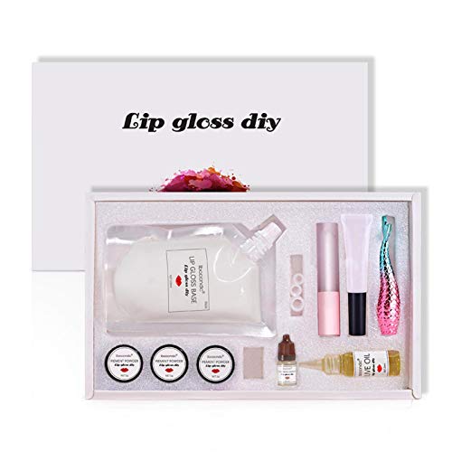 chora Kit de Brillo de Labios DIY Kit de fabricación de Brillo de Labios Mate DIY Fabricación de bálsamo Labial orgánico Inicio Juego de Bricolaje niñas