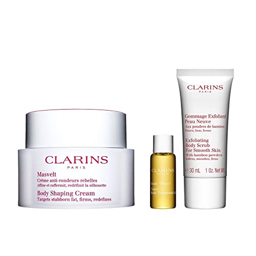 Clarins creme masvelt 200ml+ exfoliante 30ml + aceite tonico 10ml