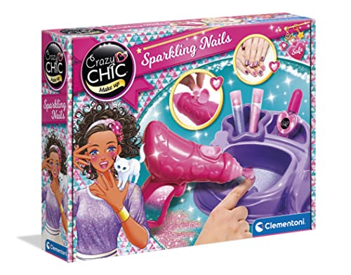 Clementoni- Crazy Chic Juego de Maquillaje, Multicolor (15179)