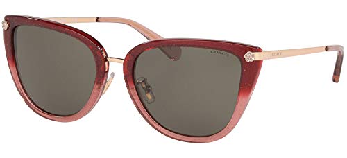 Coach Gafas de Sol HC 8276 BURGUNDY PINK/GREY 56/19/140 mujer