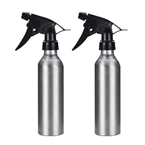 Colcolo 2 Paquetes de Botella de Spray para Peinar El Cabello, Contenedor de Pulverizador Recargable para Jardinería - Plata