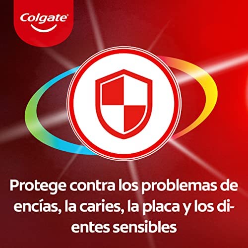 Colgate Kit Total Original, Pasta de Dientes, Protege Contra Problemas de Encías, Caries, Placa, Dientes Sensibles, Sarro, Daño del Esmalte y Manchas en los Dientes, Pack de 4 Uds x 75ml + 1 Ud x 20ml