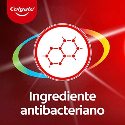 Colgate Total Blanqueador, Pasta de dientes blanqueante con Ingredientes Antibacterianos , Pack 4 Uds x 75ml