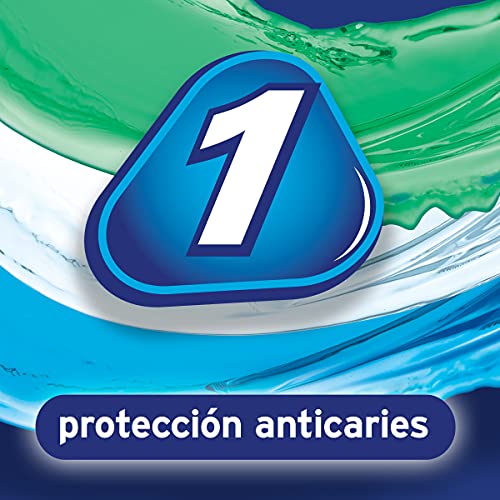 Colgate Triple Acción, Pasta de Dientes con Flúor, Protección Anticaries, Dientes más Blancos, Aliento Fresco, Pack 6 Uds x 75ml