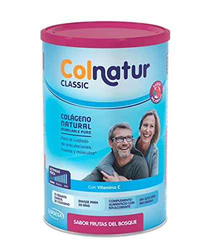 Colnatur Classic Frutos del Bosque - Colágeno con Vitamina C para Huesos y Articulaciones, 300g