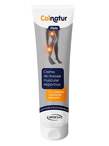 Colnatur Fisio - Crema de Masaje Muscular Deportivo, con Colágeno y Extractos Naturales, 250 ml