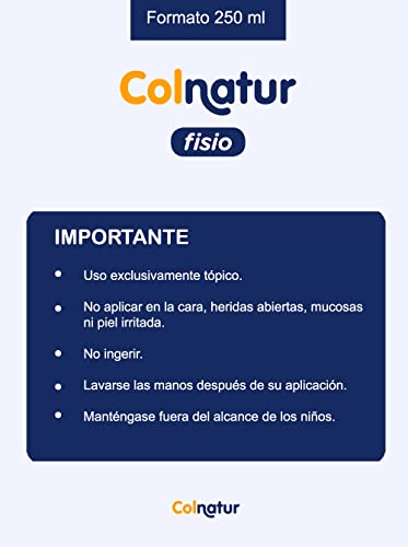 Colnatur Fisio - Crema de Masaje Muscular Deportivo, con Colágeno y Extractos Naturales, 250 ml