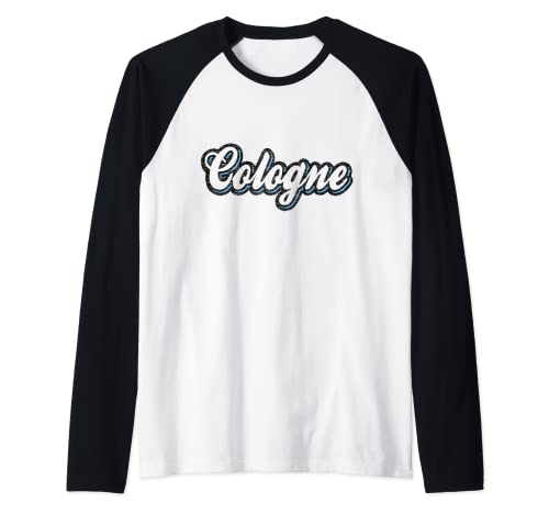 Colonia Diciendo Retro Vintage Surfer Köln Lover Cologne Camiseta Manga Raglan