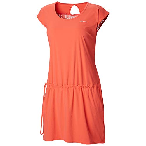 Columbia 1772831 PEAK TO POINT DRESS, Vestido, Mujer, Nailon, Rojo (Red Coral), Talla XL