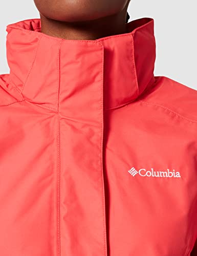 Columbia Mujer Chaqueta impermeable, Timothy Lake W Jacket, Poliéster, Rojo (Red Coral), Talla: S, 1840501