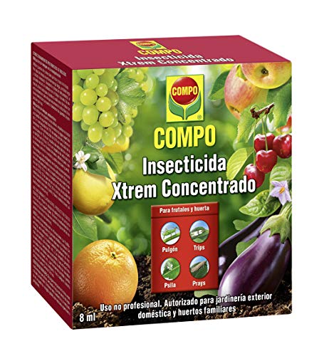 COMPO Insecticida Xtrem Concentrado, Insecticida concentrado para plantas hortícolas y frutales, Apto para jardinería doméstica, 8 ml, 2195002011