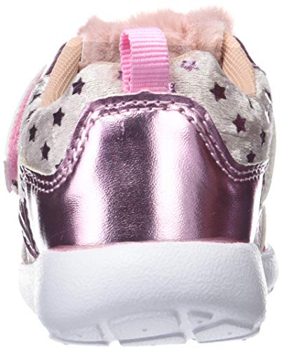 Conguitos Deportivo Terciopelo con Luz, Zapatos de Cordones Oxford Niña, Rosa (Rosa 11), 31 EU