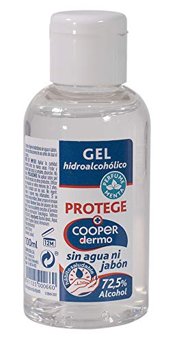 Cooper Protect Dermo, Gel Higienizante de Manos, Gel Hidroalcohólico, 72.5% de Alcohol, Sin Agua Ni Jabón, Aroma Menta, Protección para Toda Tu Familia, Contenido, 120g