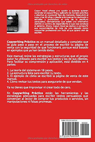 Copywriting Práctico: Manual en español con 18 pasos para escribir tu página de venta en menos de 3 horas (+ Ejemplos listos) (Páginas de venta en 3 horas)