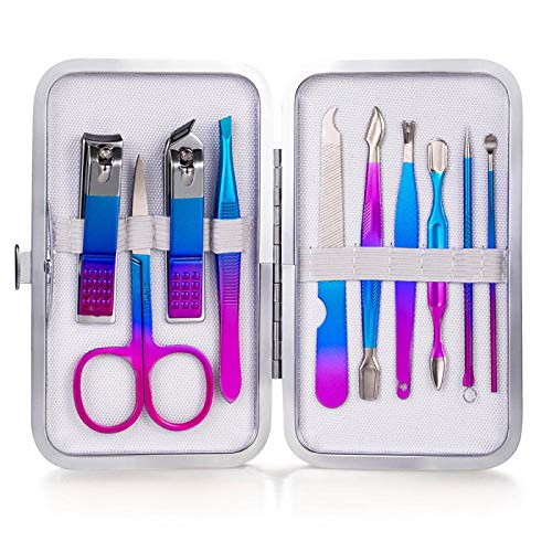 Cortaúñas Personal Caresetprofessional Manicure Pedicure Set Para Nail Tips Cutter Kit De Herramientas De Gancho De Águila De Acero Inoxidable Para Nail Art 10Pcs