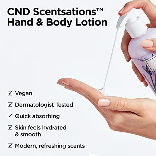 Creative Nail Design Moisturizing Lotion Scentsations Negro cereza y nuez moscada - para manos y cuerpo - perfume de cerezo negro y nuez moscada 245 ml