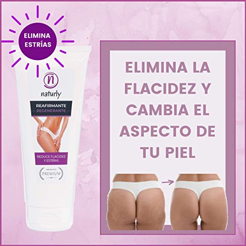 Crema Antiestrías Embarazo Intensiva. Frena, previene y trata las estrías. Potente Crema Reafirmante Corporal. Reafirma, tonifica e hidrata la piel. Fórmula Mejorada 200ml