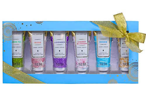 Crema de Manos Reparadora-Spa Luxetique Set de Regalo para Mujer de Manteca de Karité, Crema Protectora Con Rápida Absorción y Ultra Hidratación para Manos Secas,