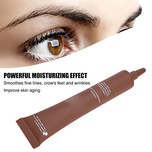 Crema de ojos reparadora de cafeína de 20 g, crema hidratante antiarrugas para ojos que decolora ojeras, reduce visiblemente las bolsas debajo de los ojos, las arrugas y las ojeras