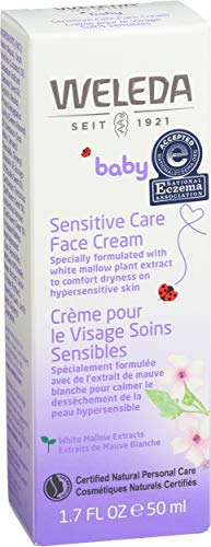 Crema Facial Bebé de Malva Blanca, Piel Átopica o muy delicada - Weleda (50 ml) - Se envia con: muestra gratis y tarjeta-marcápaginas!