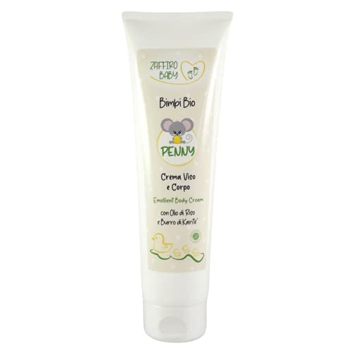 Crema Facial y Corporal Hidratante Niños ecológica con Aceites Orgánicos y Flores de Manzanilla, emoliente y calmante, Dermatológicamente testado en pieles sensibles 150ml