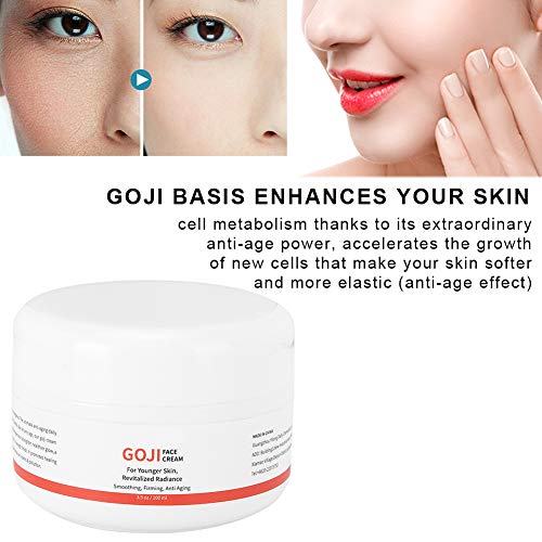 Crema hidratante de 100 ml, crema facial antiarrugas y antienvejecimiento con bayas de Goji