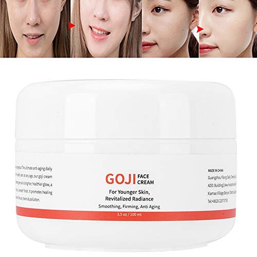 Crema hidratante de 100 ml, crema facial antiarrugas y antienvejecimiento con bayas de Goji