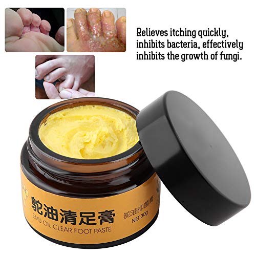 Crema para el cuidado de los pies, 30G Extractos de plantas Pies suaves Desodorante Hidratante Ungüento Crema de talón agrietado Para Beriberi Picazón en las ampollas Pies Peeling