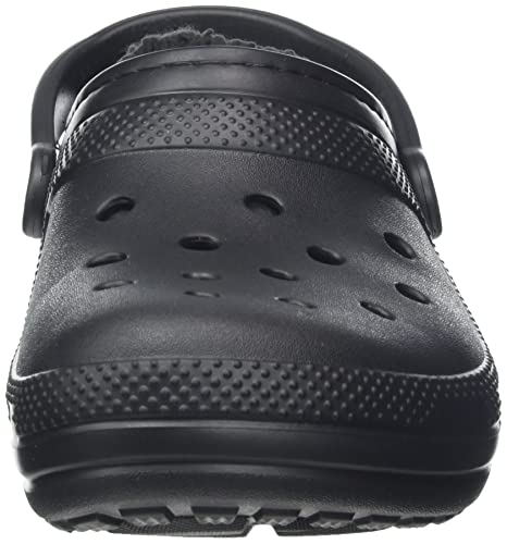 Crocs Classic Lined Clog, Zuecos Unisex Adulto, Black/Black, 39/40 EU