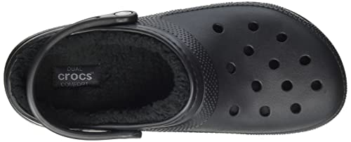 Crocs Classic Lined Clog, Zuecos Unisex Adulto, Black/Black, 39/40 EU