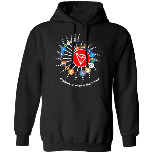 Cryptocurrency TRON TRX Crypto es el futuro Pullover Hoodie, Negro, S