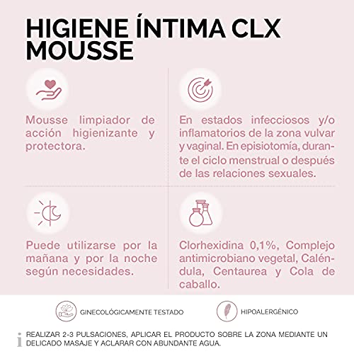 CUMLAUDE Lab - Mousse de Higiene Íntima CLX - Previene Inflamaciones e Irritaciones - 200 ml