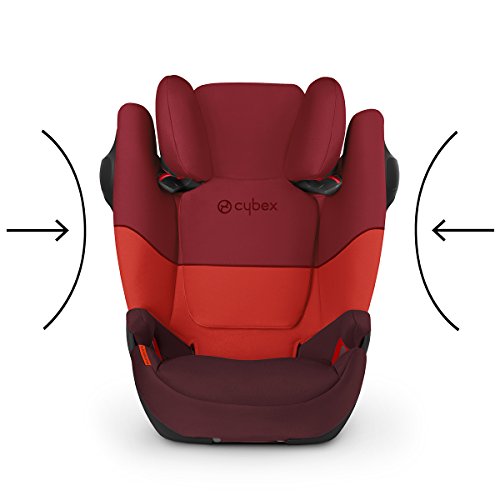 Cybex Silla de coche grupo 2/3, Solution M-Fix SL, Para coches con y sin Isofix, Grupo 2/3 (15-36 kg), Desde los 3 hasta los 12 años, Rojo (Rumba Red)