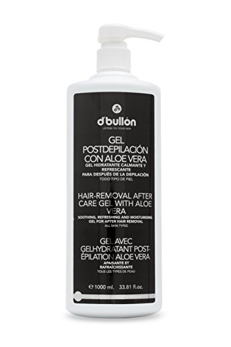 D´Bullón Gel Post-depilación con Aloe Vera, Gel corporal hidratante, Calmante y Refrescante. Piel suave. Gel después de la depilación. Vegano - 1000 ml