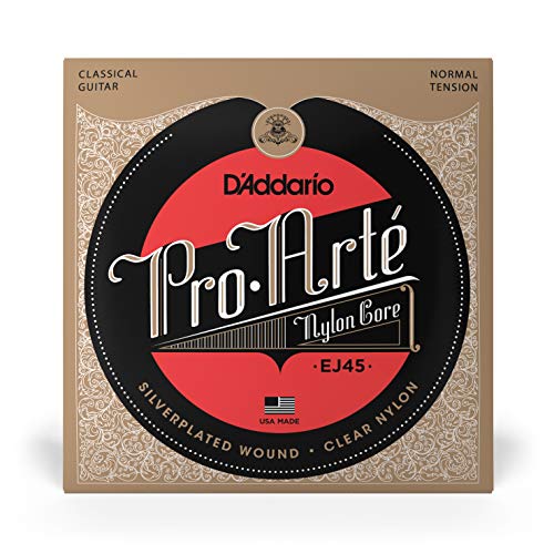 D'Addario EJ45 Pro-Arte, cuerdas de nailon para guitarra clásica, tensión normal