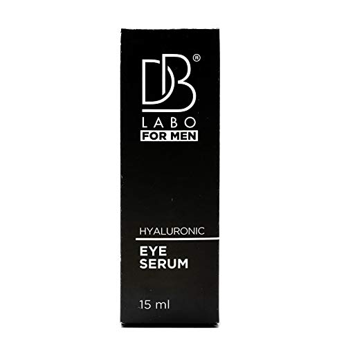 DB Labo Siero dE Acido Ialuronico para Contorno De ojos para hombre - Made In Italy Certificato Bio - Antiarrugas y anti-ojeras con Estractos de Rosa Damascena