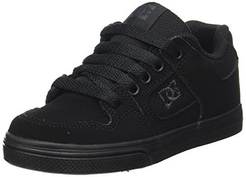 DC Shoes Zapatillas de Piel Pura, Negro, 39 EU